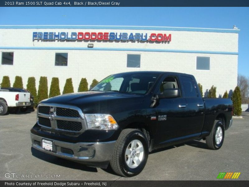 Black / Black/Diesel Gray 2013 Ram 1500 SLT Quad Cab 4x4