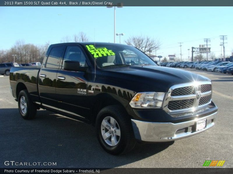 Black / Black/Diesel Gray 2013 Ram 1500 SLT Quad Cab 4x4