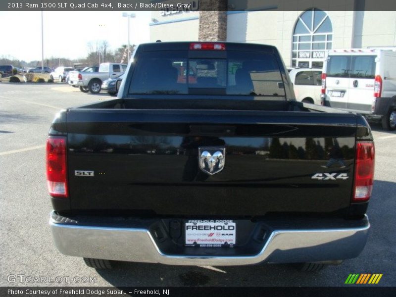Black / Black/Diesel Gray 2013 Ram 1500 SLT Quad Cab 4x4
