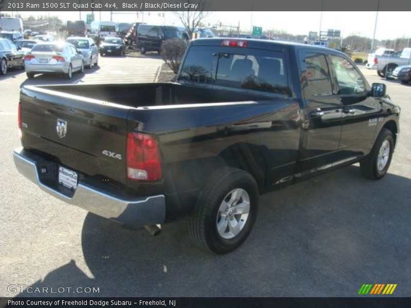 Black / Black/Diesel Gray 2013 Ram 1500 SLT Quad Cab 4x4