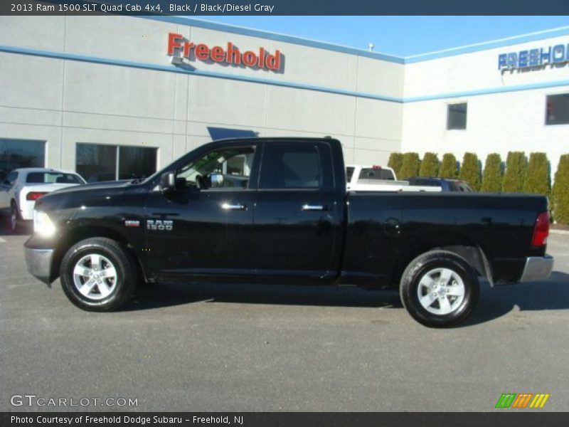 Black / Black/Diesel Gray 2013 Ram 1500 SLT Quad Cab 4x4