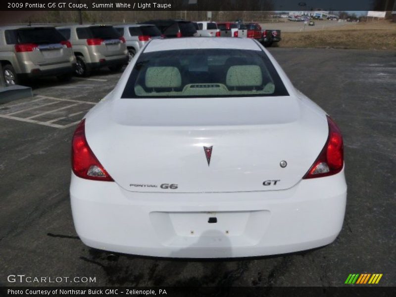 Summit White / Light Taupe 2009 Pontiac G6 GT Coupe