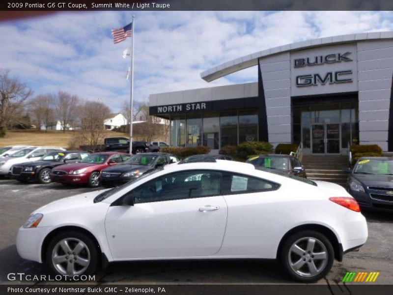 Summit White / Light Taupe 2009 Pontiac G6 GT Coupe