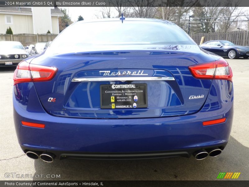 Blu Emozione (Blue) / Cuoio 2014 Maserati Ghibli S Q4