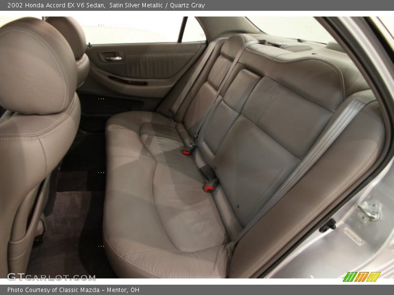 Satin Silver Metallic / Quartz Gray 2002 Honda Accord EX V6 Sedan