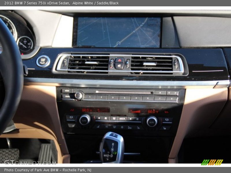 Alpine White / Saddle/Black 2012 BMW 7 Series 750i xDrive Sedan