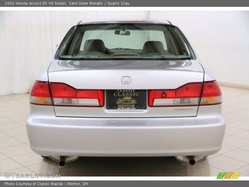 Satin Silver Metallic / Quartz Gray 2002 Honda Accord EX V6 Sedan