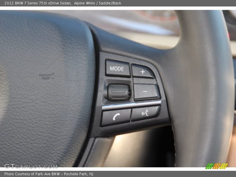 Alpine White / Saddle/Black 2012 BMW 7 Series 750i xDrive Sedan