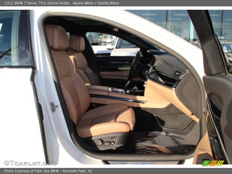 Alpine White / Saddle/Black 2012 BMW 7 Series 750i xDrive Sedan