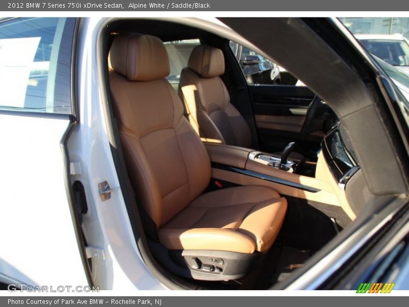Alpine White / Saddle/Black 2012 BMW 7 Series 750i xDrive Sedan