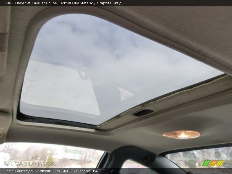 Arrival Blue Metallic / Graphite Gray 2003 Chevrolet Cavalier Coupe