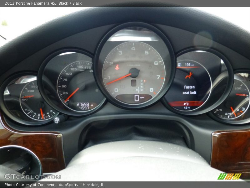  2012 Panamera 4S 4S Gauges