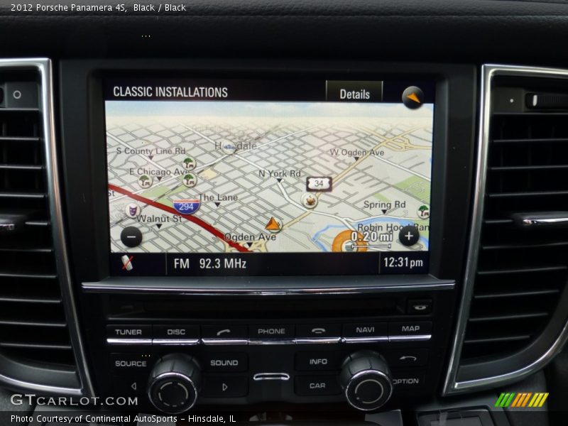 Navigation of 2012 Panamera 4S