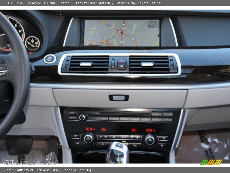 Titanium Silver Metallic / Everest Gray Dakota Leather 2010 BMW 5 Series 550i Gran Turismo