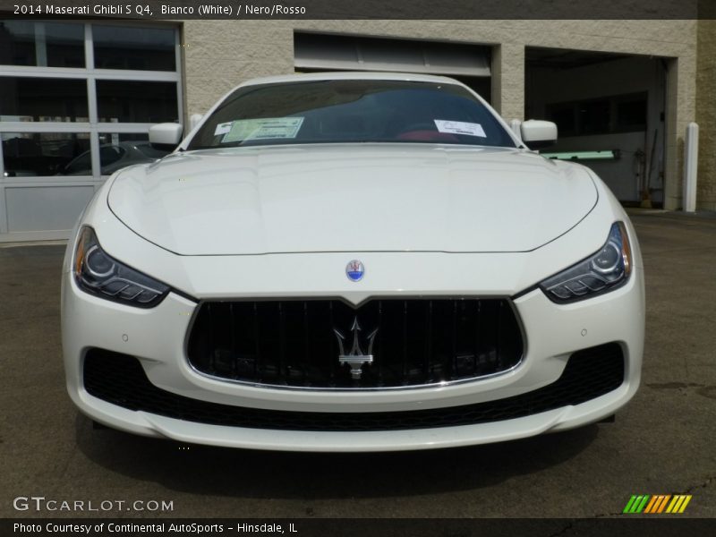 Bianco (White) / Nero/Rosso 2014 Maserati Ghibli S Q4