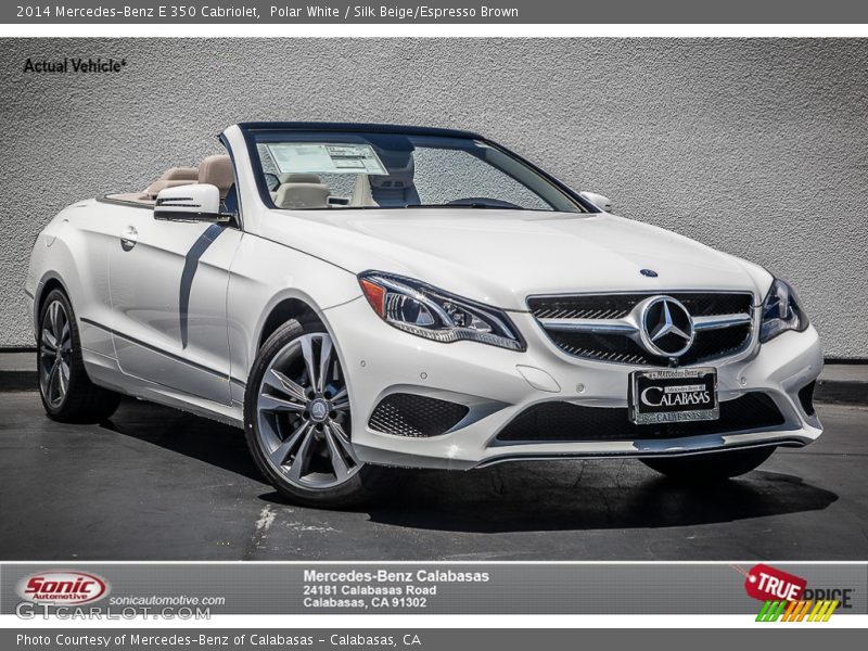 Polar White / Silk Beige/Espresso Brown 2014 Mercedes-Benz E 350 Cabriolet