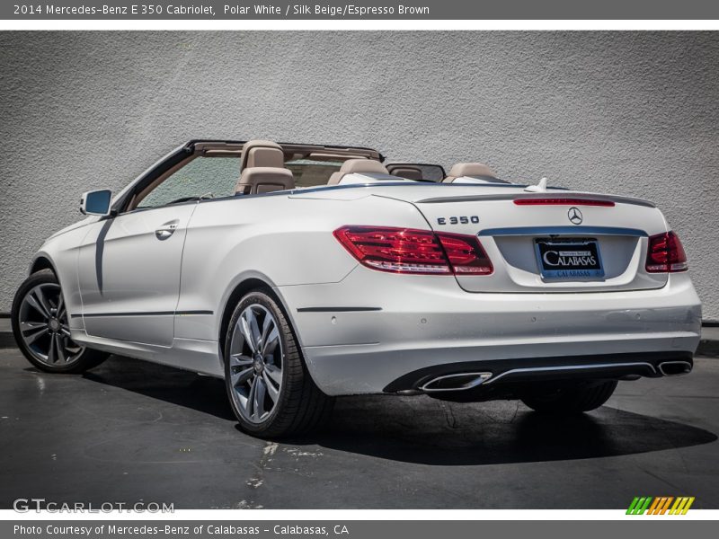 Polar White / Silk Beige/Espresso Brown 2014 Mercedes-Benz E 350 Cabriolet