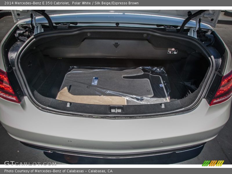 Polar White / Silk Beige/Espresso Brown 2014 Mercedes-Benz E 350 Cabriolet