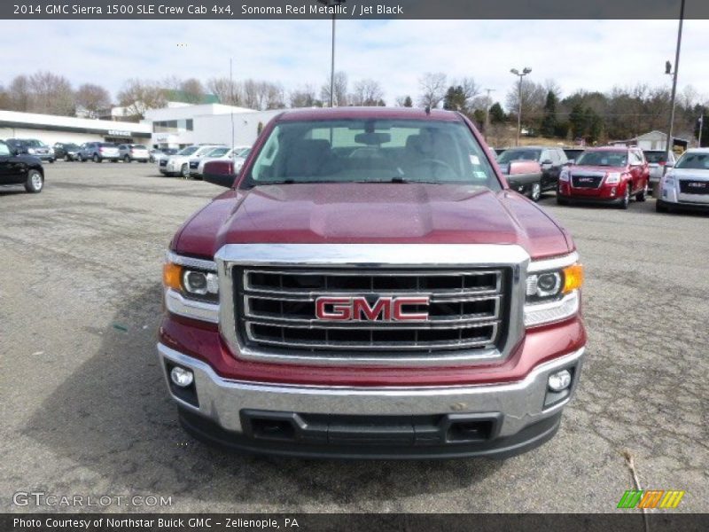 Sonoma Red Metallic / Jet Black 2014 GMC Sierra 1500 SLE Crew Cab 4x4