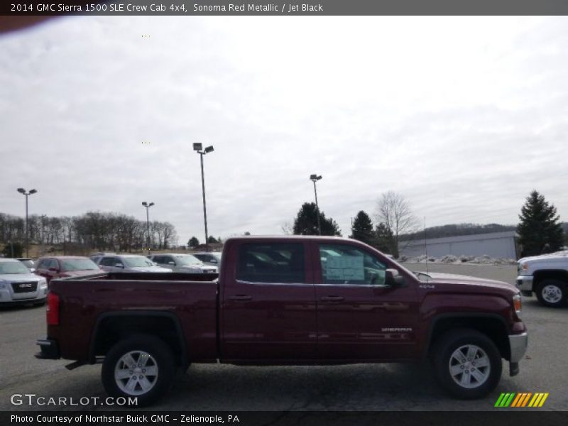 Sonoma Red Metallic / Jet Black 2014 GMC Sierra 1500 SLE Crew Cab 4x4
