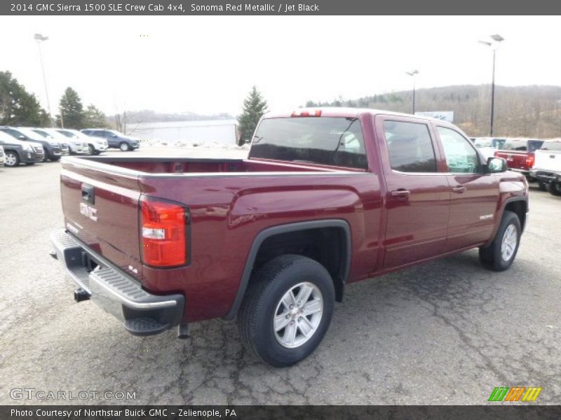 Sonoma Red Metallic / Jet Black 2014 GMC Sierra 1500 SLE Crew Cab 4x4