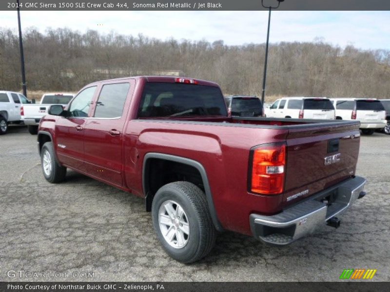 Sonoma Red Metallic / Jet Black 2014 GMC Sierra 1500 SLE Crew Cab 4x4