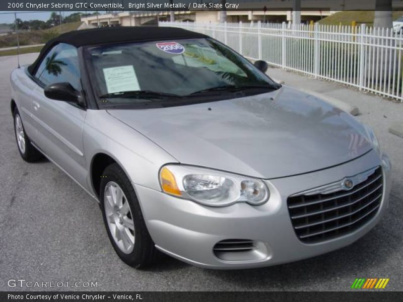 Bright Silver Metallic / Dark Slate Gray 2006 Chrysler Sebring GTC Convertible