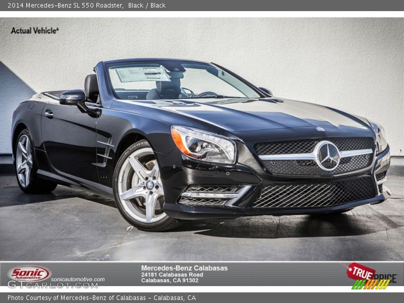 Black / Black 2014 Mercedes-Benz SL 550 Roadster