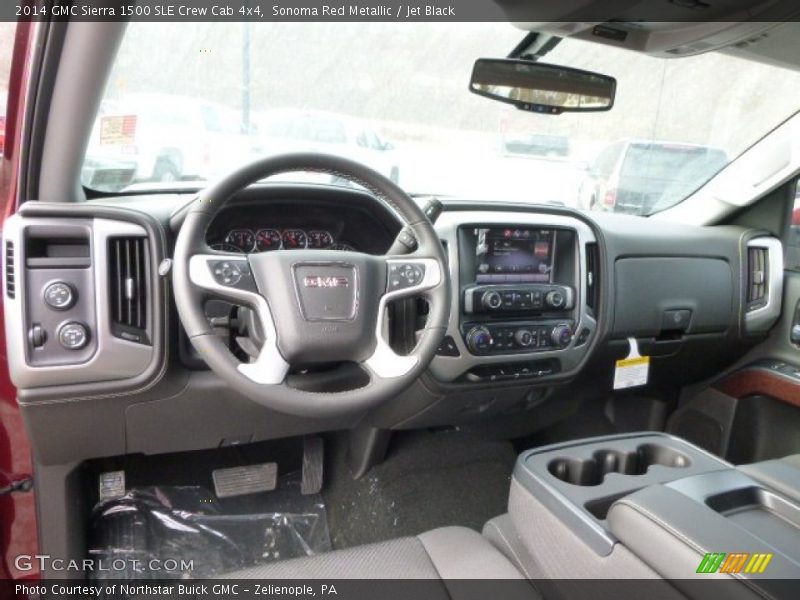 Sonoma Red Metallic / Jet Black 2014 GMC Sierra 1500 SLE Crew Cab 4x4