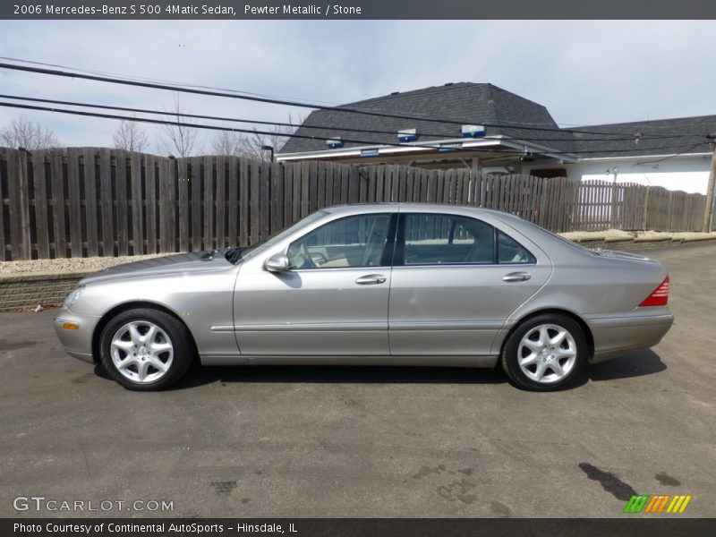 Pewter Metallic / Stone 2006 Mercedes-Benz S 500 4Matic Sedan