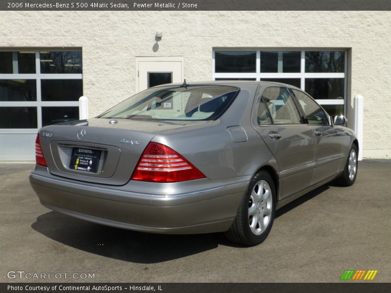 Pewter Metallic / Stone 2006 Mercedes-Benz S 500 4Matic Sedan