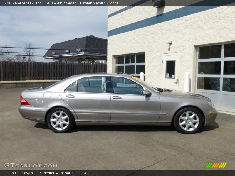 Pewter Metallic / Stone 2006 Mercedes-Benz S 500 4Matic Sedan