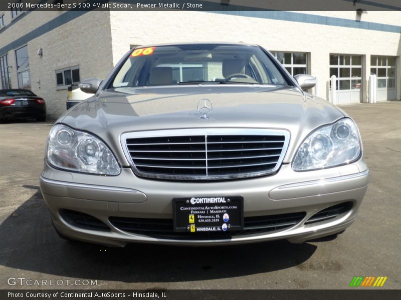 Pewter Metallic / Stone 2006 Mercedes-Benz S 500 4Matic Sedan