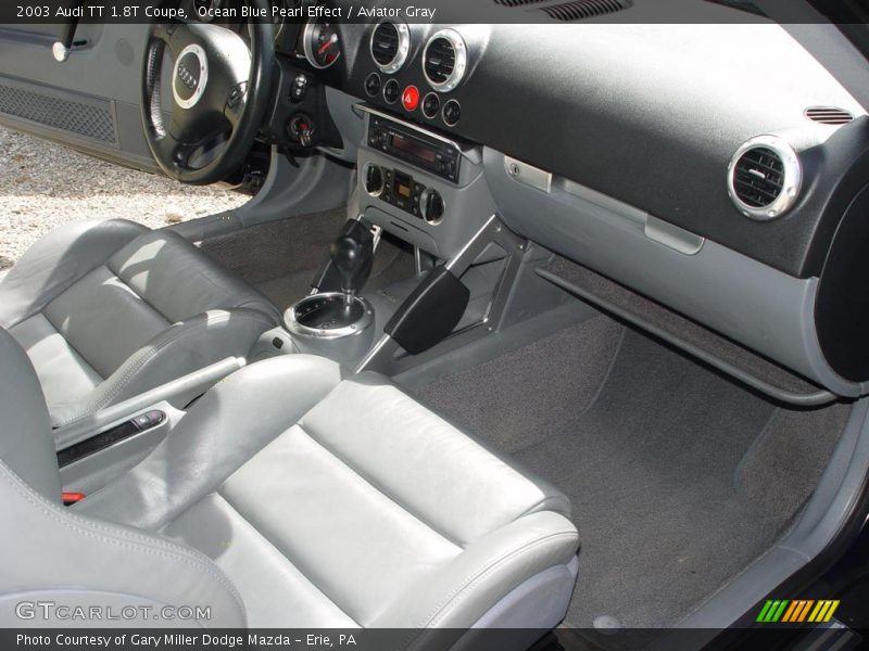 Ocean Blue Pearl Effect / Aviator Gray 2003 Audi TT 1.8T Coupe