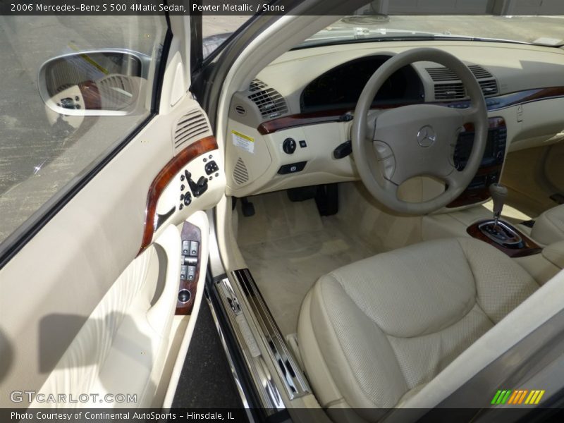 Pewter Metallic / Stone 2006 Mercedes-Benz S 500 4Matic Sedan