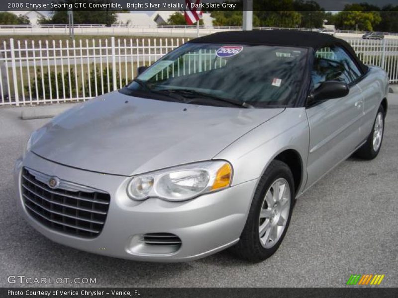 Bright Silver Metallic / Dark Slate Gray 2006 Chrysler Sebring GTC Convertible