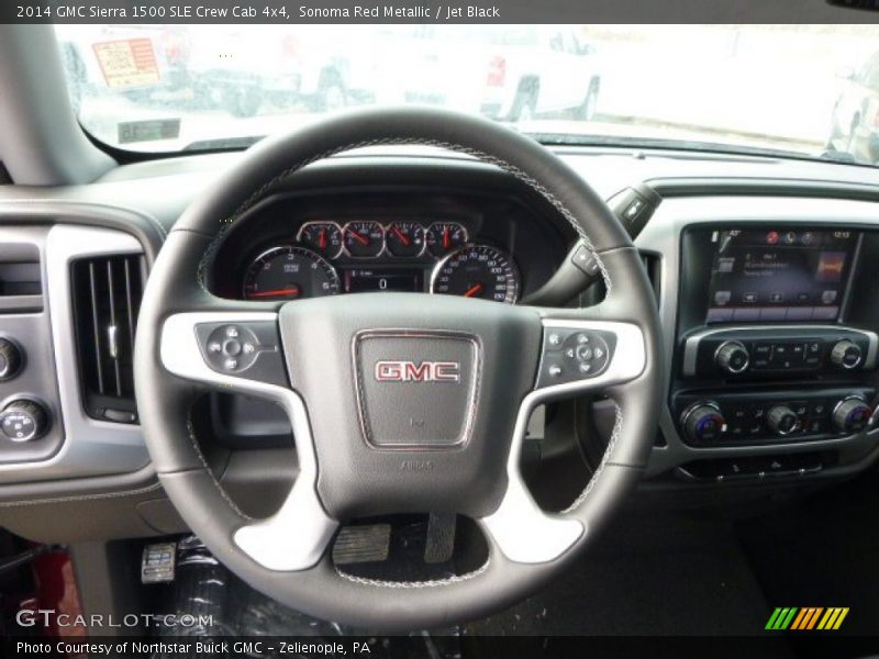 Sonoma Red Metallic / Jet Black 2014 GMC Sierra 1500 SLE Crew Cab 4x4