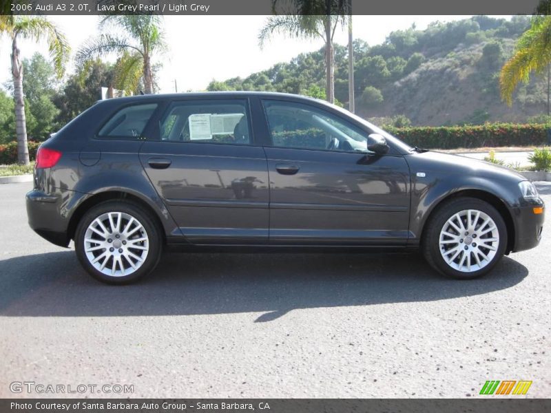 Lava Grey Pearl / Light Grey 2006 Audi A3 2.0T