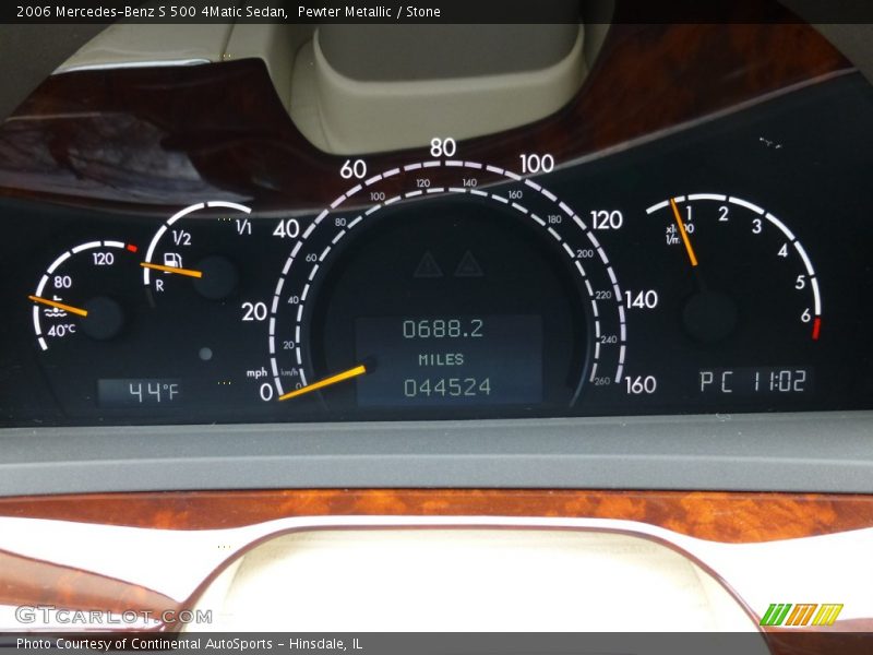  2006 S 500 4Matic Sedan 500 4Matic Sedan Gauges