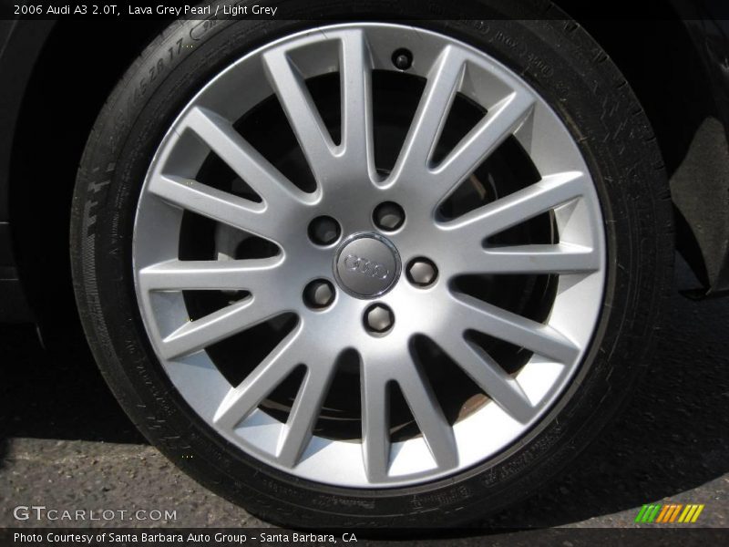 Lava Grey Pearl / Light Grey 2006 Audi A3 2.0T