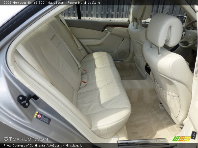 Rear Seat of 2006 S 500 4Matic Sedan
