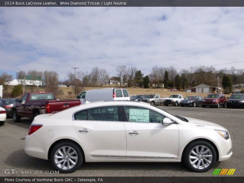 White Diamond Tricoat / Light Neutral 2014 Buick LaCrosse Leather