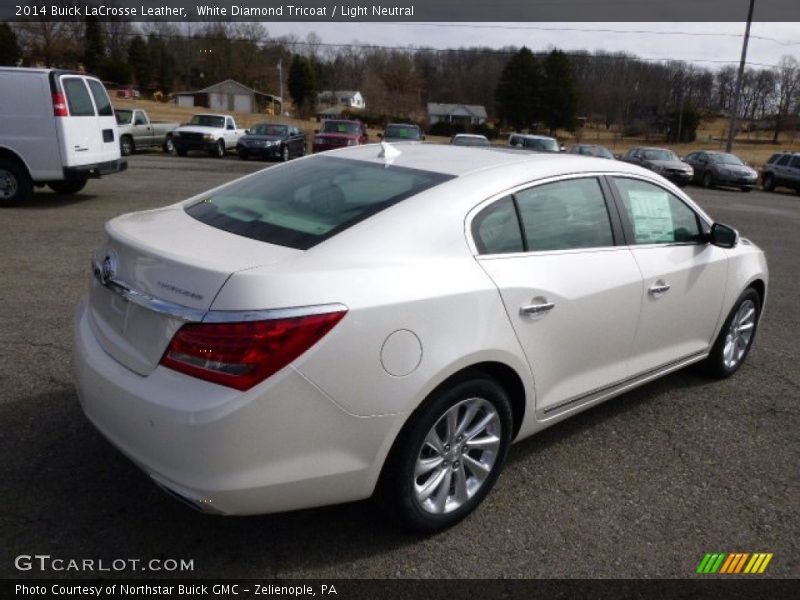 White Diamond Tricoat / Light Neutral 2014 Buick LaCrosse Leather