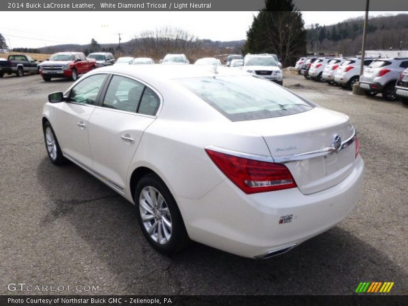 White Diamond Tricoat / Light Neutral 2014 Buick LaCrosse Leather
