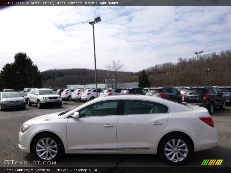 White Diamond Tricoat / Light Neutral 2014 Buick LaCrosse Leather