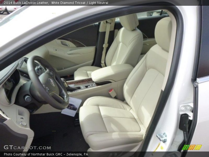 White Diamond Tricoat / Light Neutral 2014 Buick LaCrosse Leather
