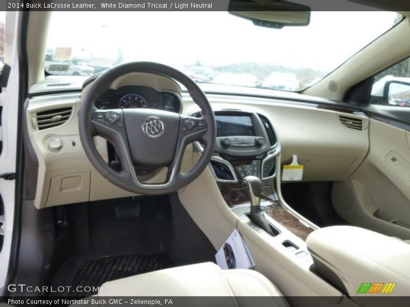 White Diamond Tricoat / Light Neutral 2014 Buick LaCrosse Leather