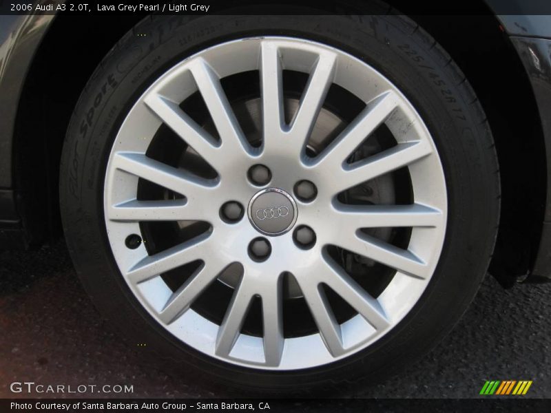 Lava Grey Pearl / Light Grey 2006 Audi A3 2.0T