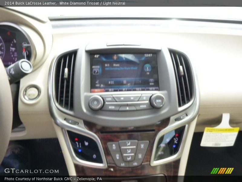 White Diamond Tricoat / Light Neutral 2014 Buick LaCrosse Leather
