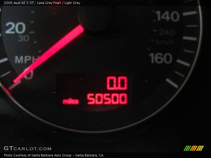 Lava Grey Pearl / Light Grey 2006 Audi A3 2.0T